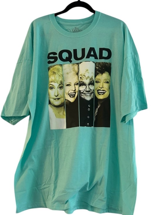 Tops - The Golden Girls Squad T-Shirt Teal Tee Bioworld Licensed Men's/Unisex Size 3X
